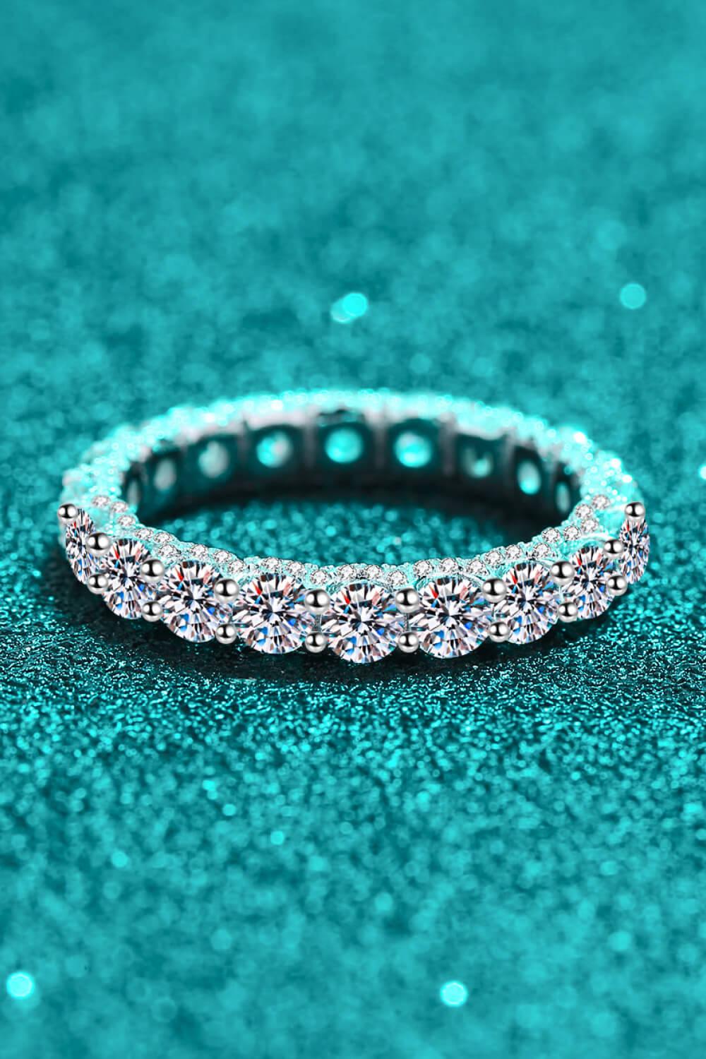 Charmed Moissanite Ring BLUE ZONE PLANET