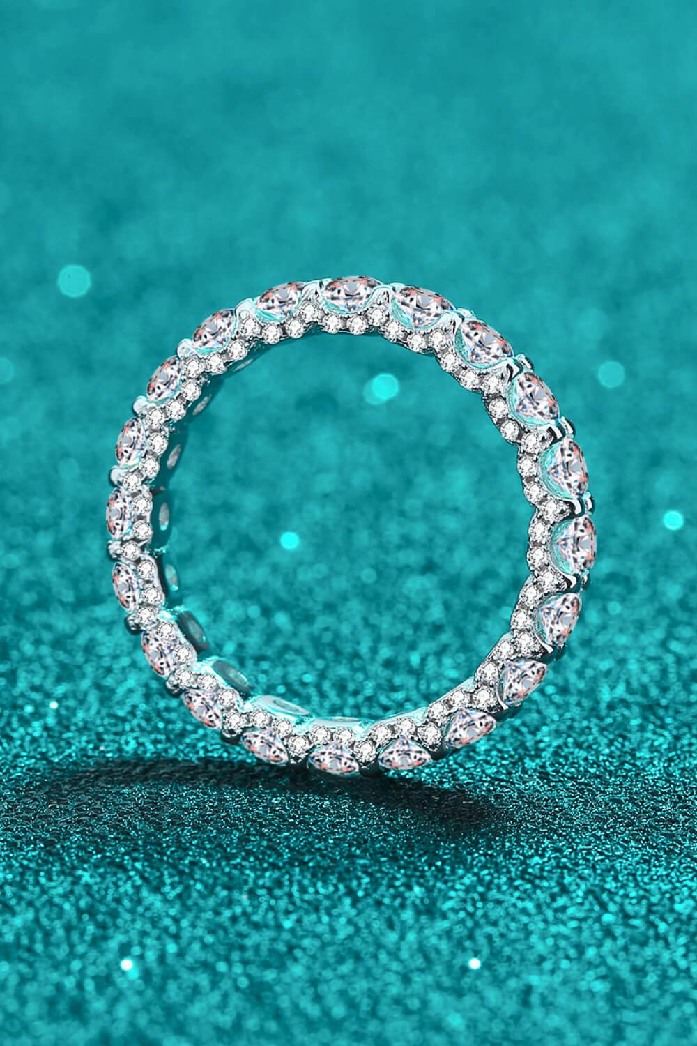 Charmed Moissanite Ring BLUE ZONE PLANET