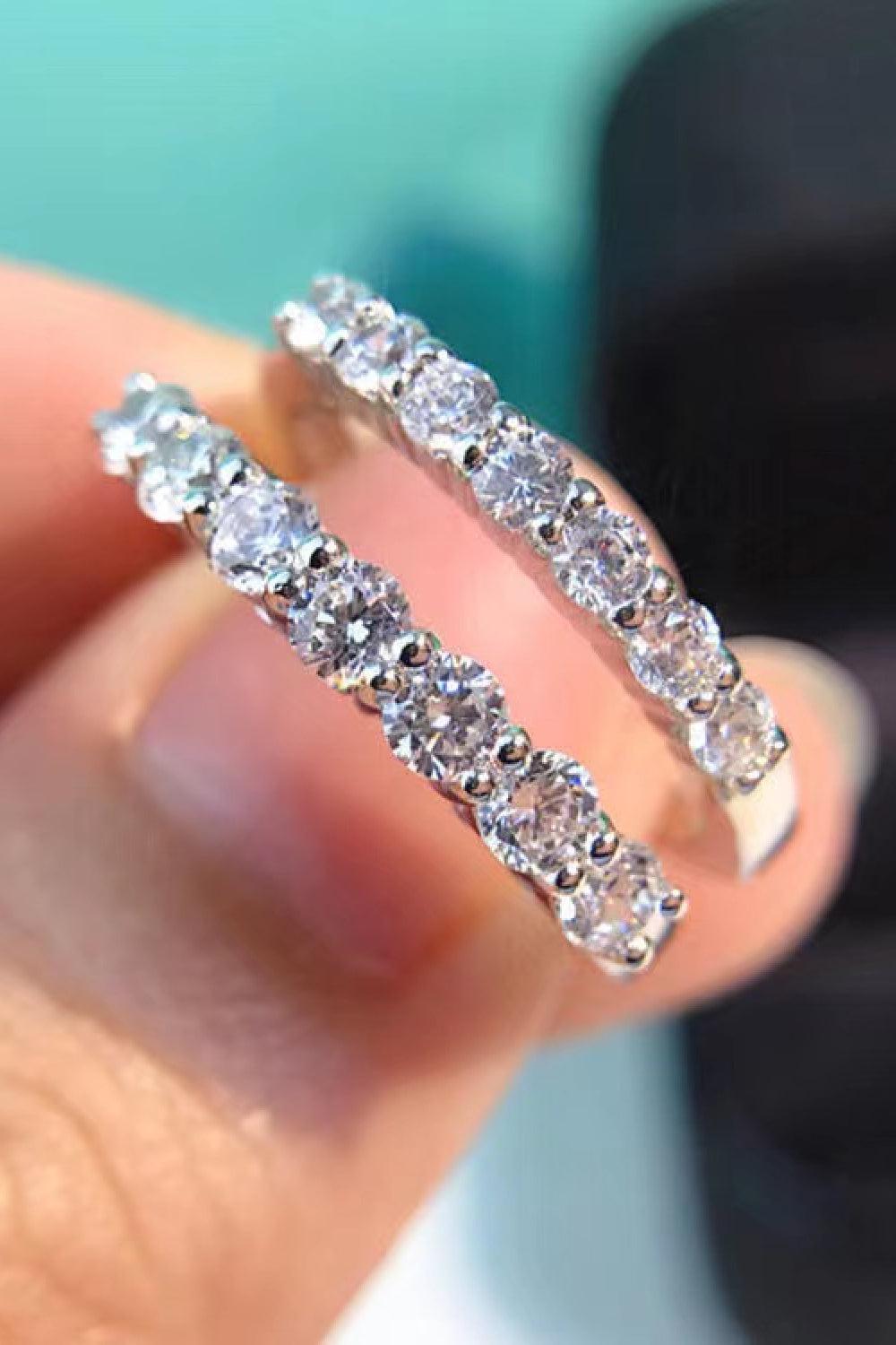 Charming Moissanite 925 Sterling Silver Ring BLUE ZONE PLANET