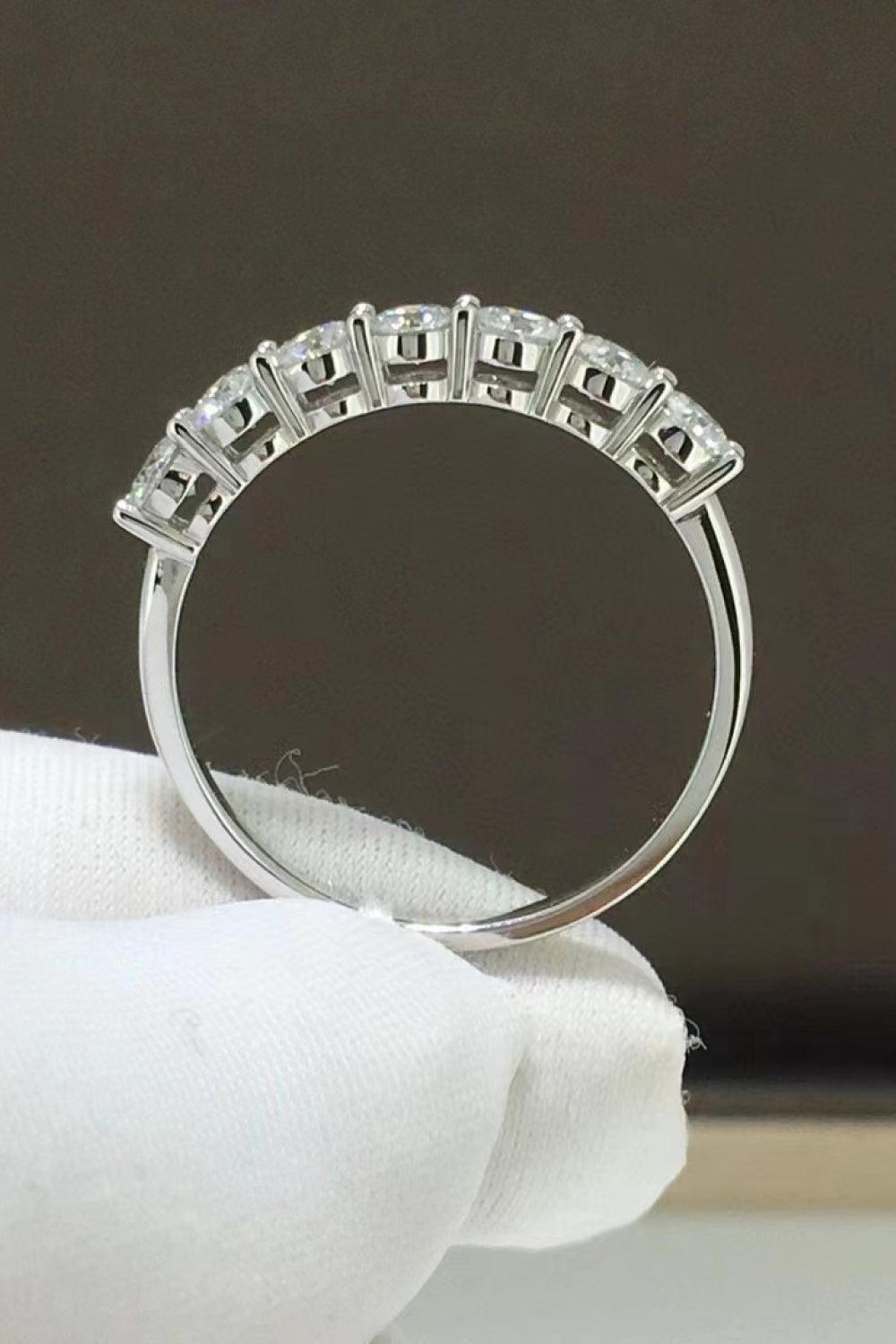 Charming Moissanite 925 Sterling Silver Ring BLUE ZONE PLANET