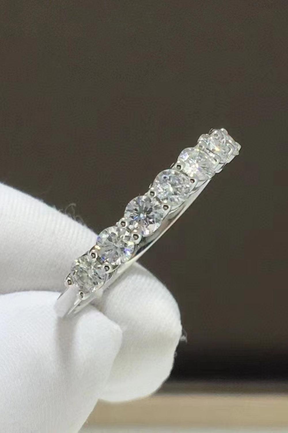 Charming Moissanite 925 Sterling Silver Ring BLUE ZONE PLANET
