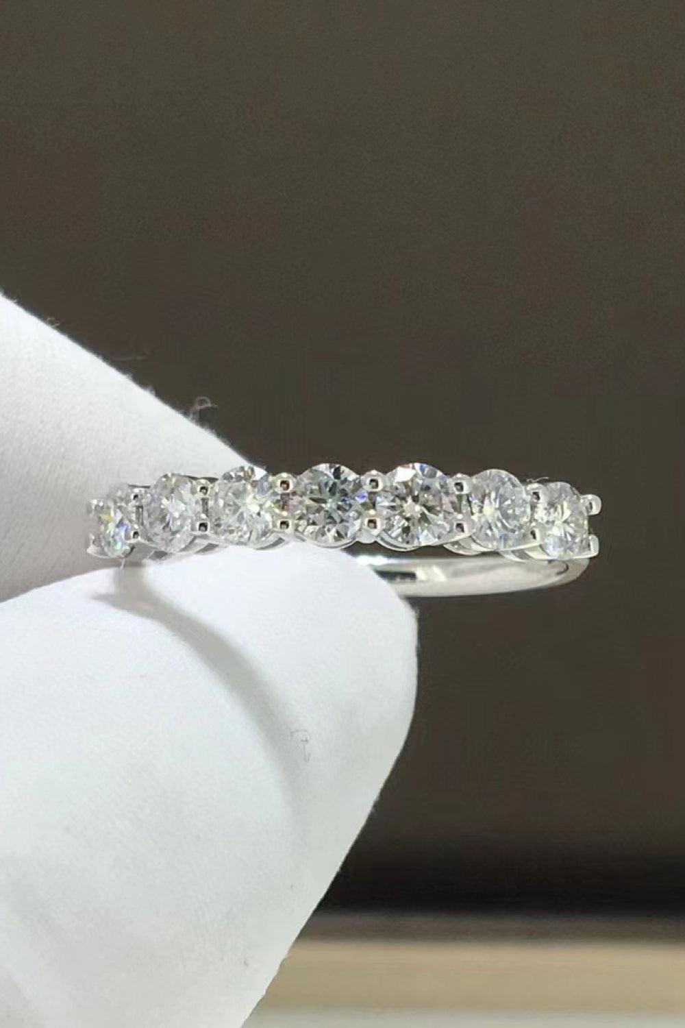 Charming Moissanite 925 Sterling Silver Ring BLUE ZONE PLANET