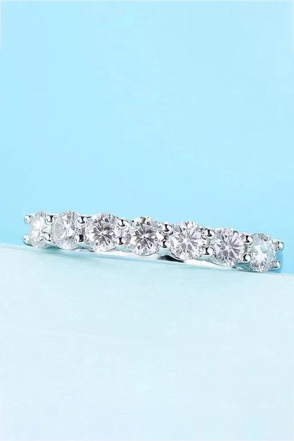 Charming Moissanite 925 Sterling Silver Ring BLUE ZONE PLANET