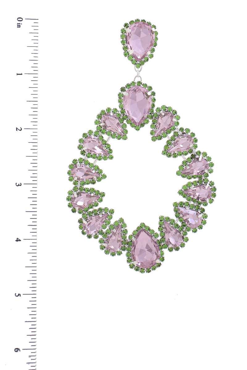 Chunky Teardrop Dangle Earring Blue Zone Planet