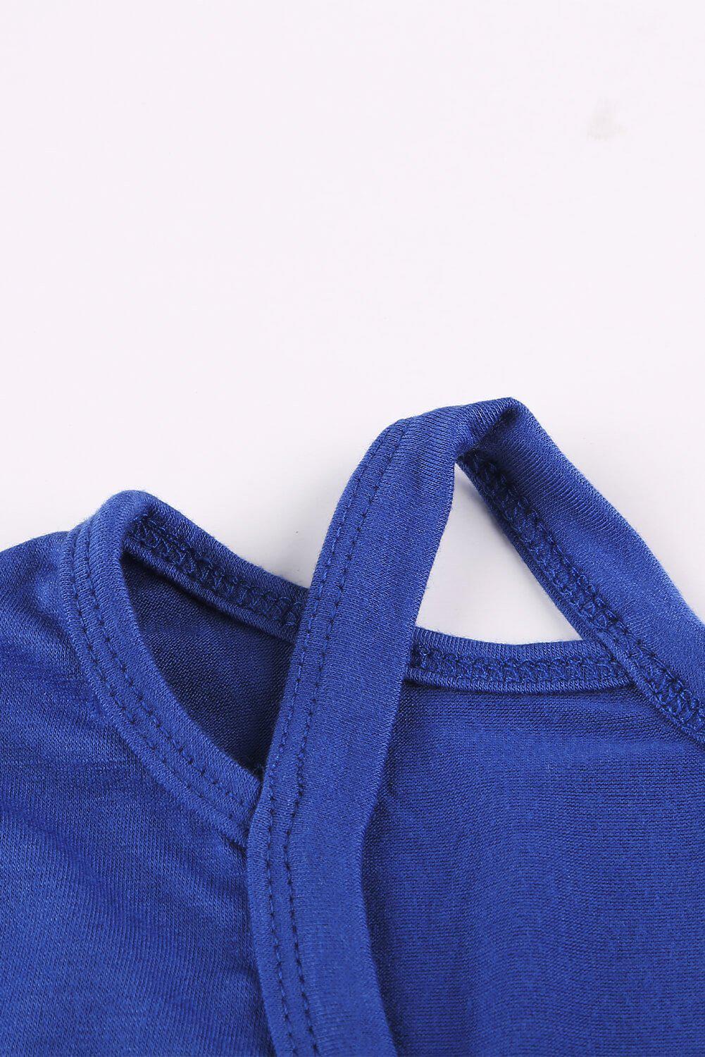 Clear Skies Jersey Twist T-Shirt Dress BLUE ZONE PLANET