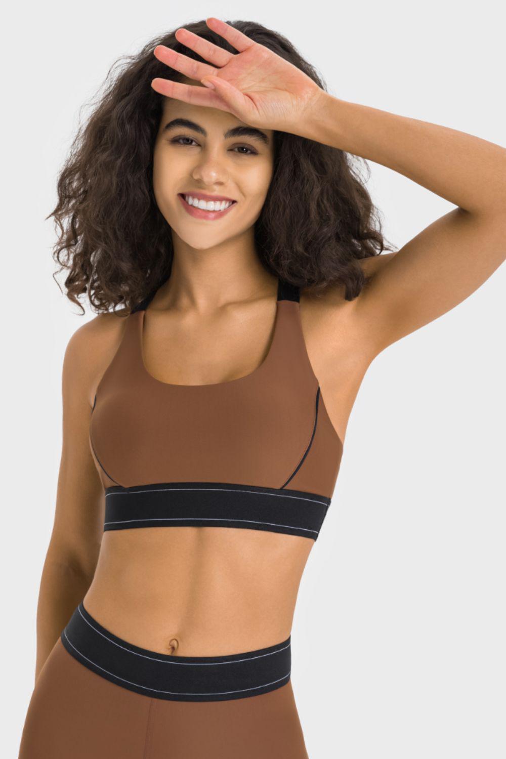 Contrast Sports Bra BLUE ZONE PLANET