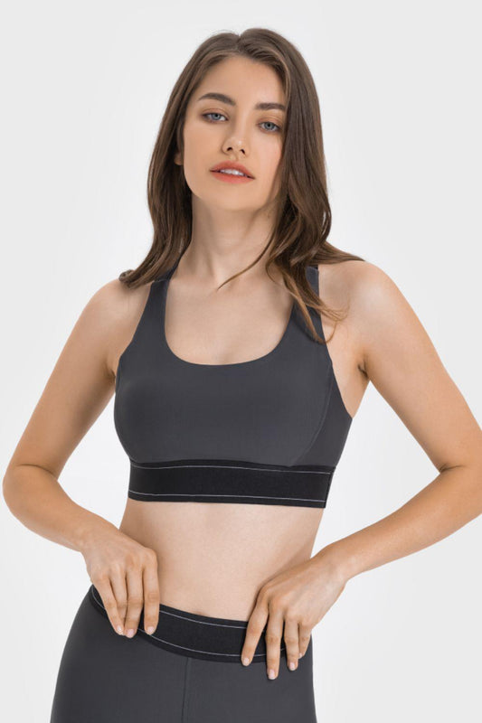 Contrast Sports Bra BLUE ZONE PLANET