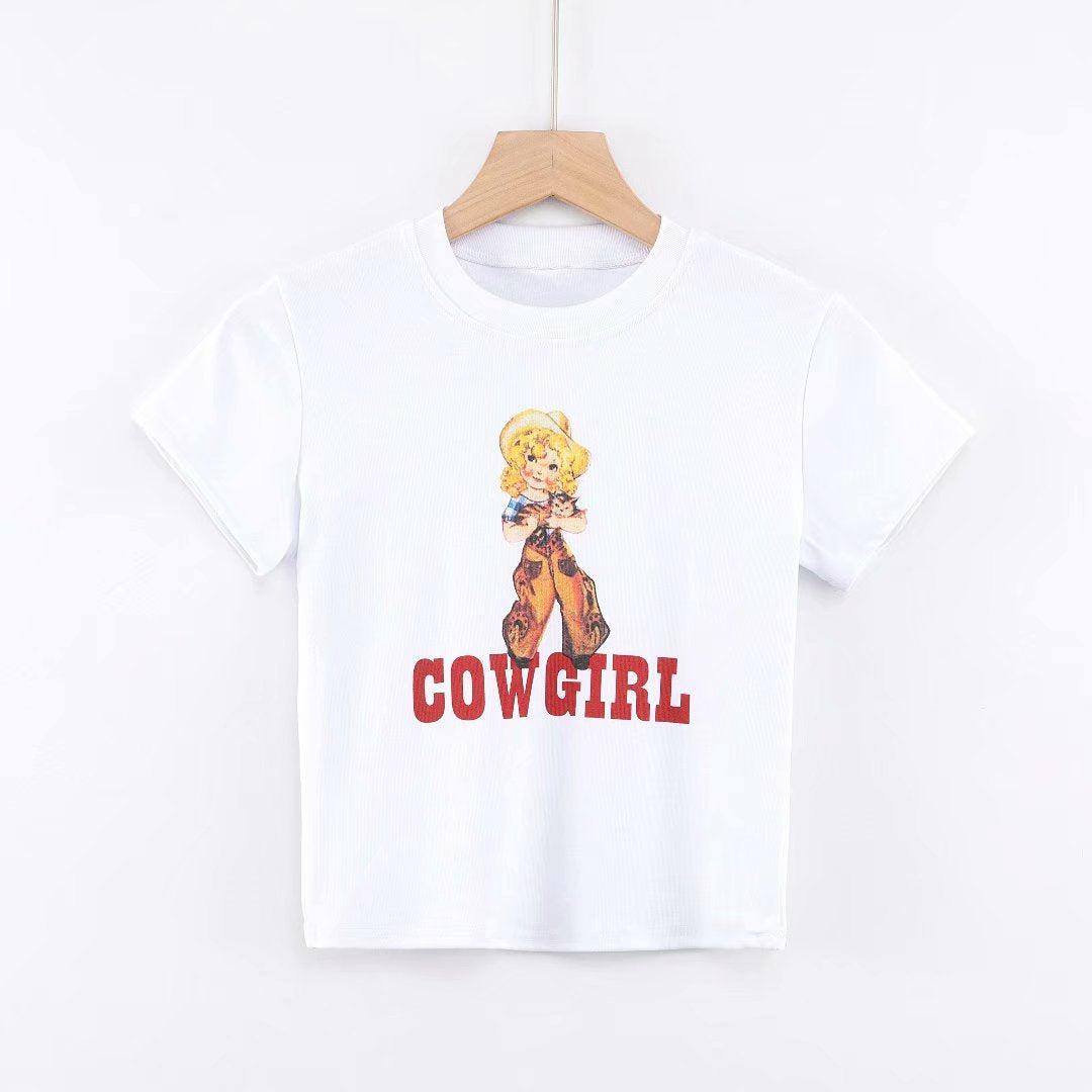 Cowgirl Little Milk Dog Print Blue Zone Planet