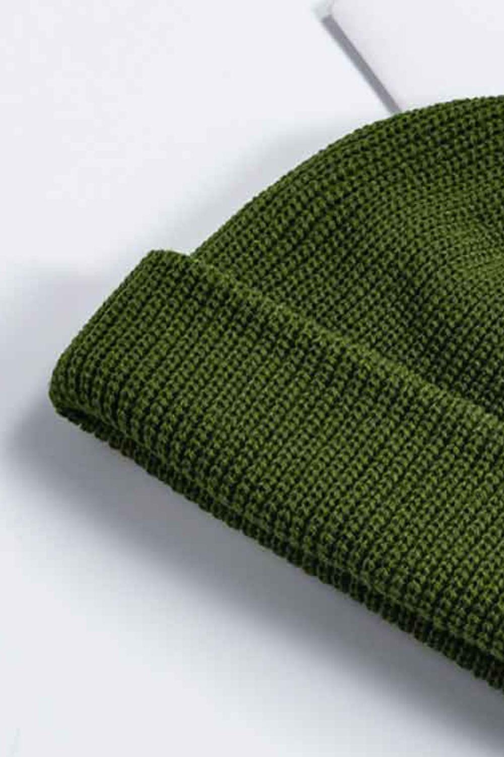 Cozy Rib-Knit Cuff Beanie BLUE ZONE PLANET