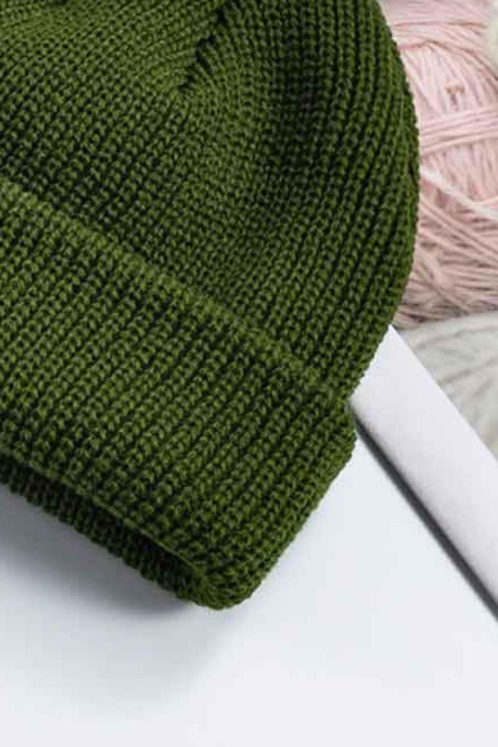 Cozy Rib-Knit Cuff Beanie BLUE ZONE PLANET