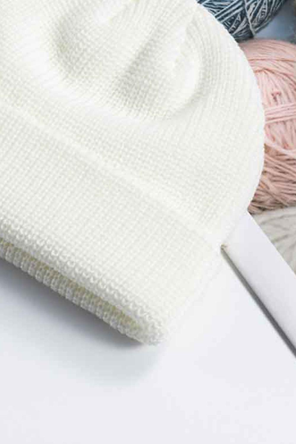 Cozy Rib-Knit Cuff Beanie BLUE ZONE PLANET