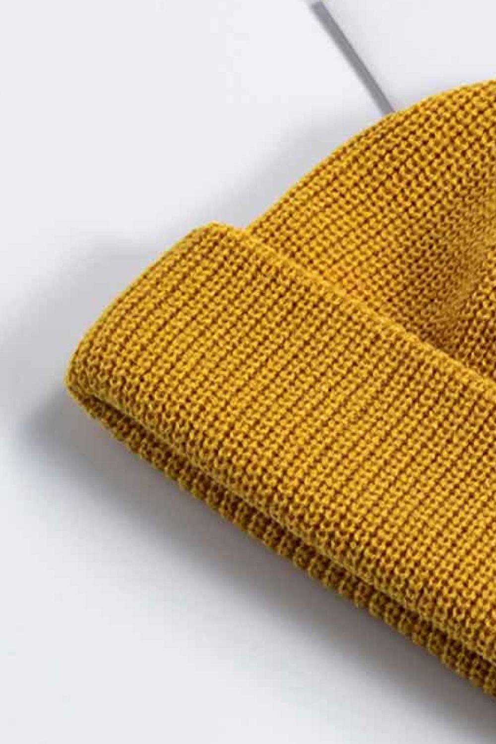 Cozy Rib-Knit Cuff Beanie BLUE ZONE PLANET