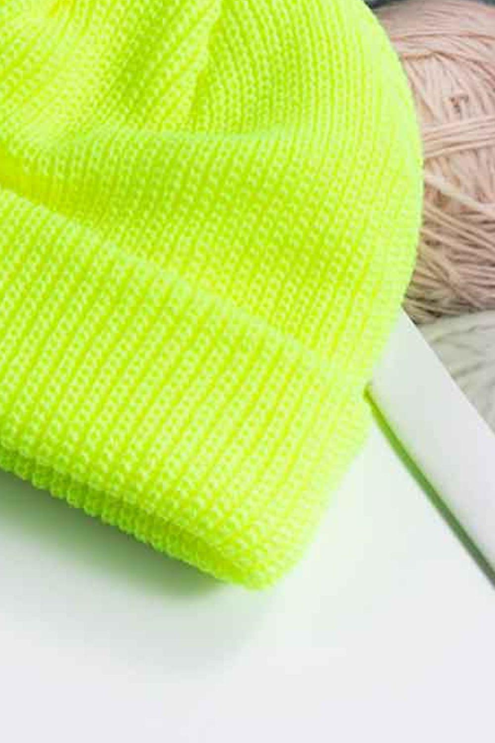 Cozy Rib-Knit Cuff Beanie BLUE ZONE PLANET