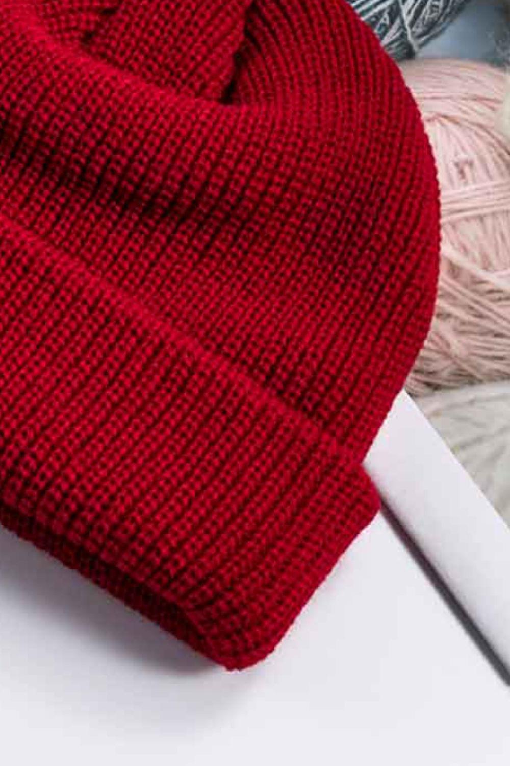 Cozy Rib-Knit Cuff Beanie BLUE ZONE PLANET