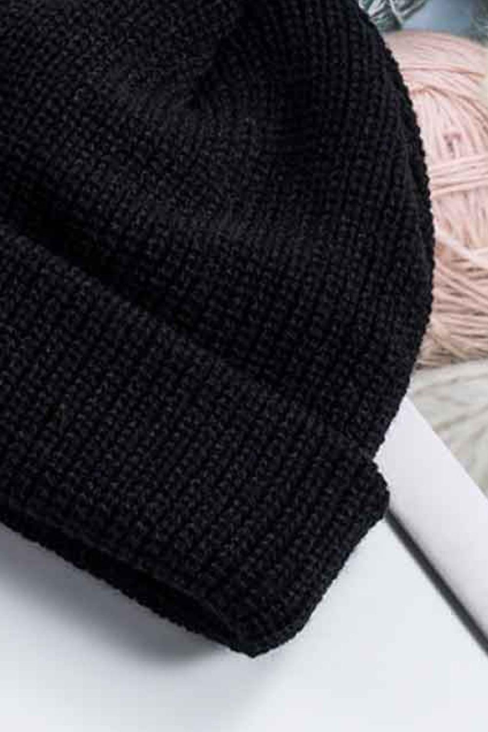 Cozy Rib-Knit Cuff Beanie BLUE ZONE PLANET
