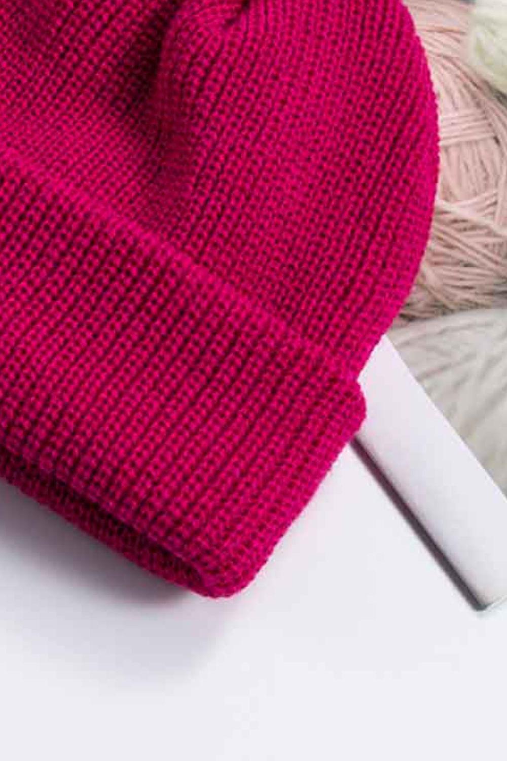 Cozy Rib-Knit Cuff Beanie BLUE ZONE PLANET