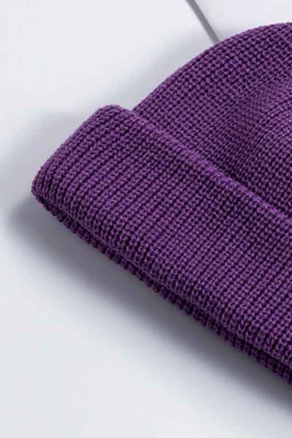 Cozy Rib-Knit Cuff Beanie BLUE ZONE PLANET