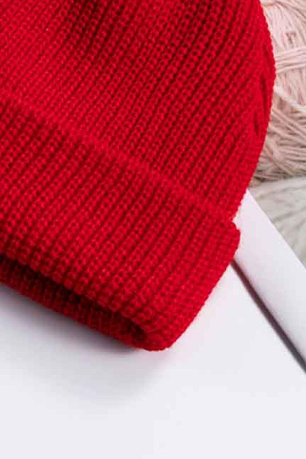 Cozy Rib-Knit Cuff Beanie BLUE ZONE PLANET