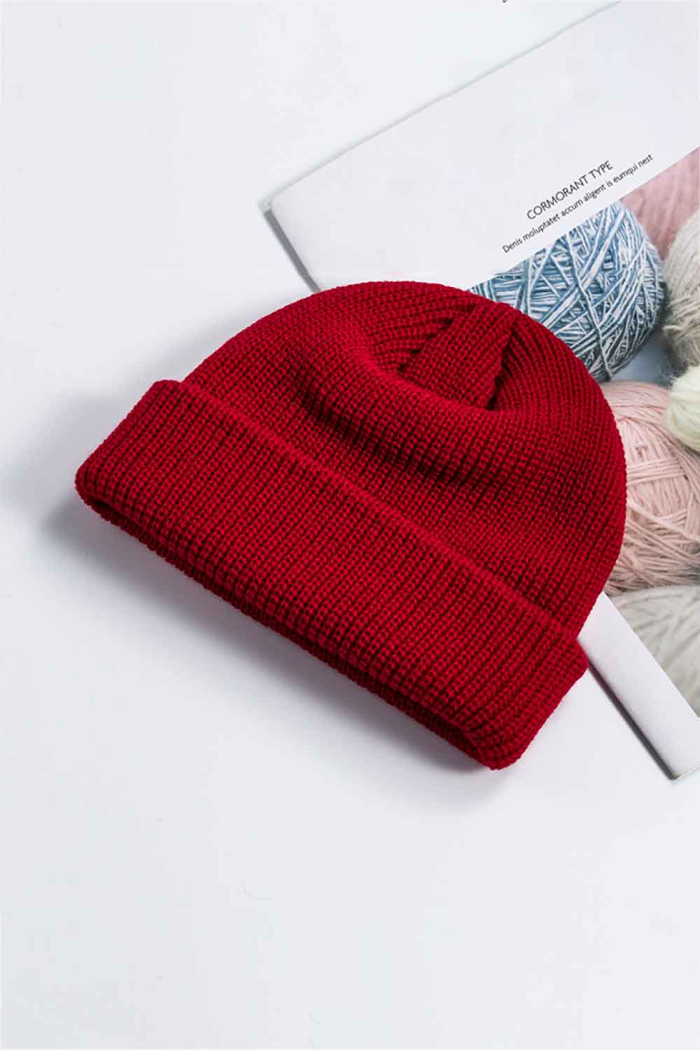 Cozy Rib-Knit Cuff Beanie BLUE ZONE PLANET