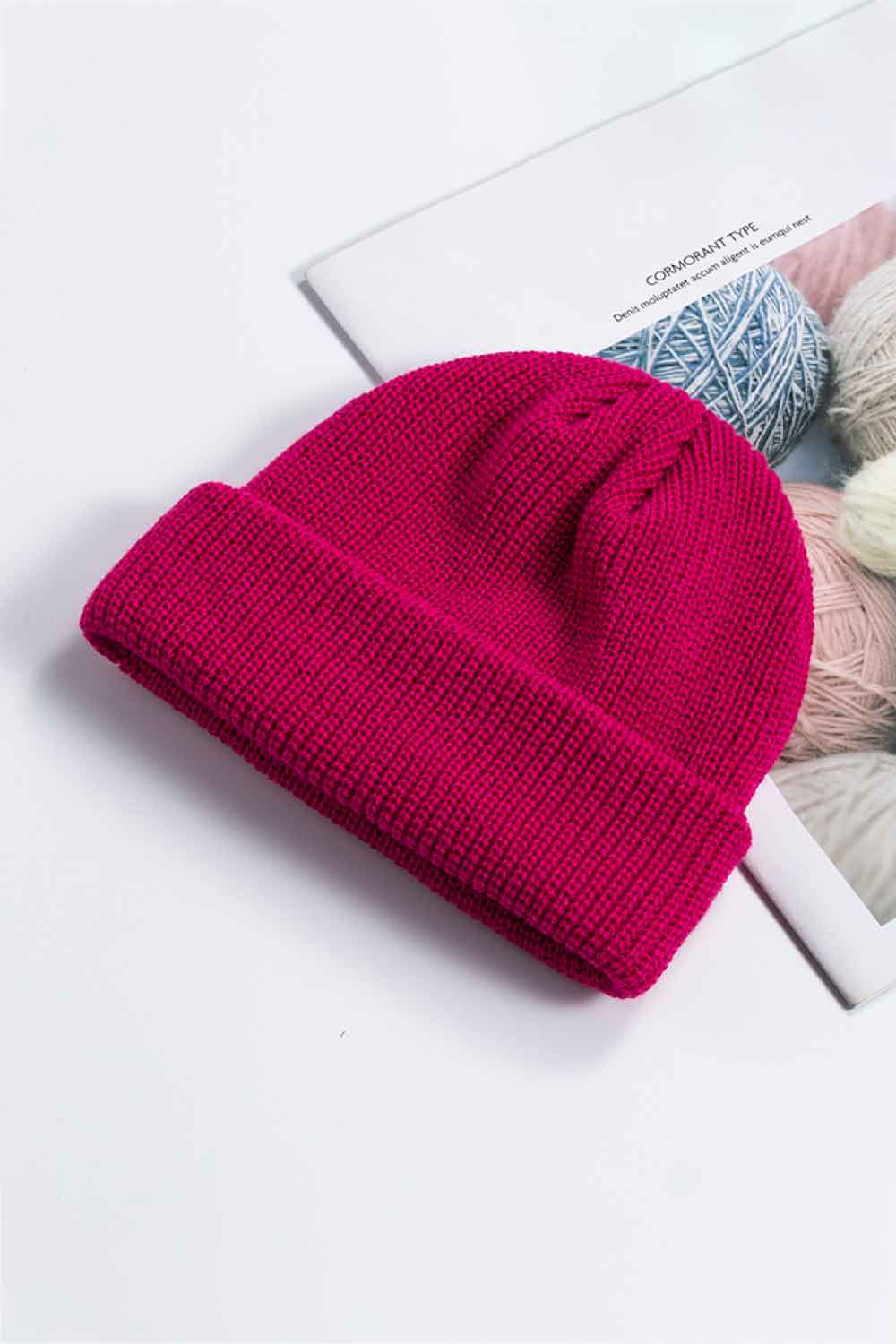 Cozy Rib-Knit Cuff Beanie BLUE ZONE PLANET