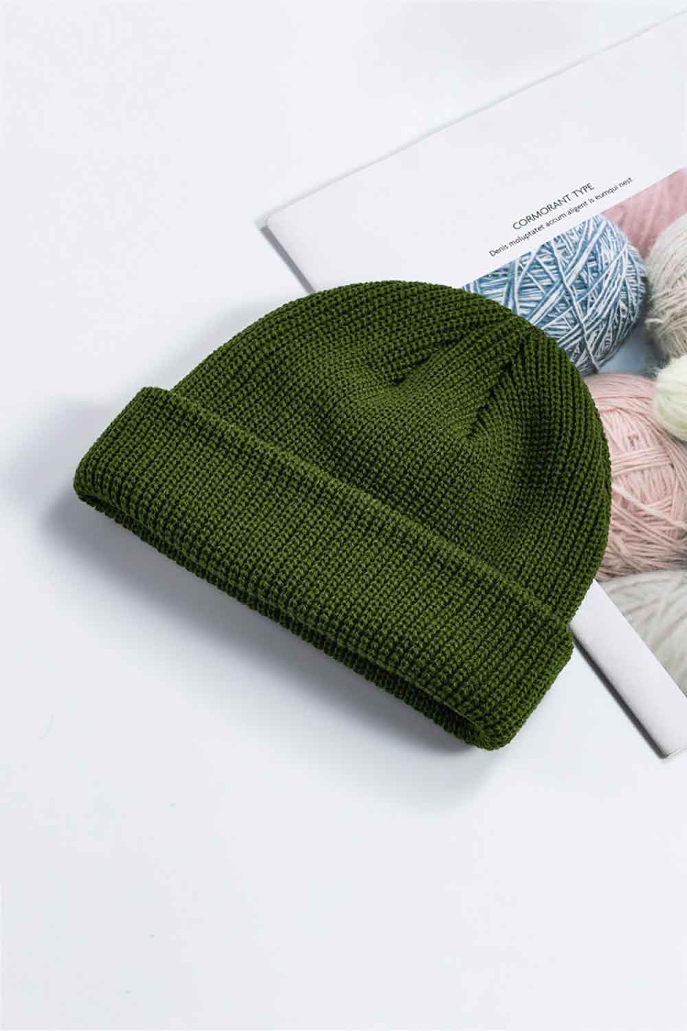 Cozy Rib-Knit Cuff Beanie BLUE ZONE PLANET
