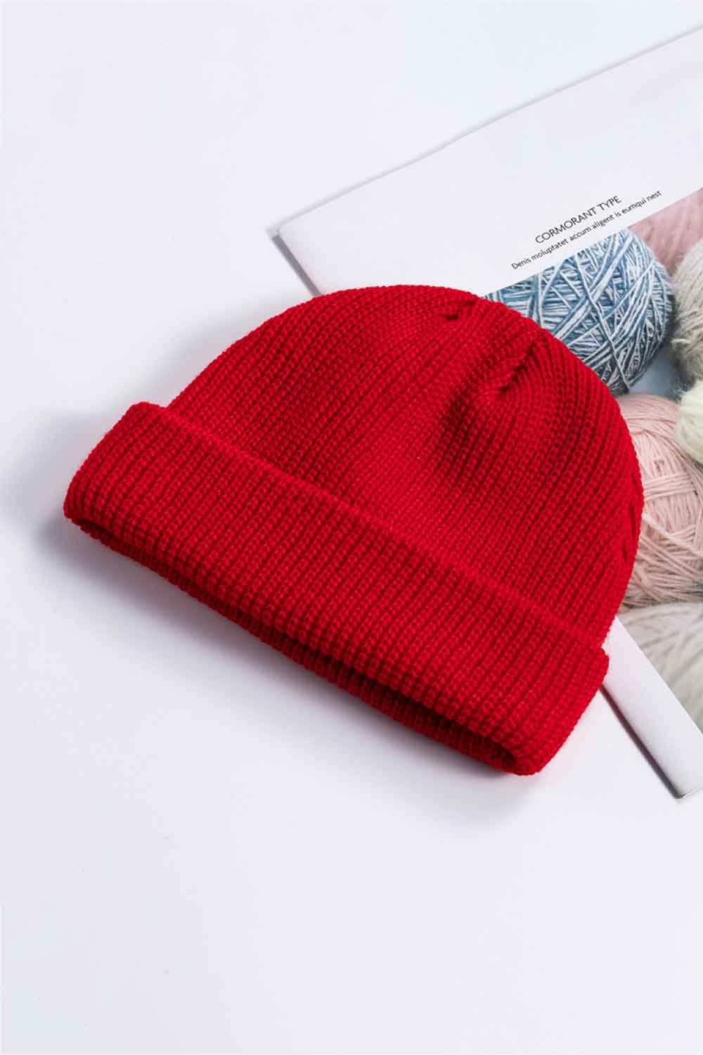 Cozy Rib-Knit Cuff Beanie BLUE ZONE PLANET