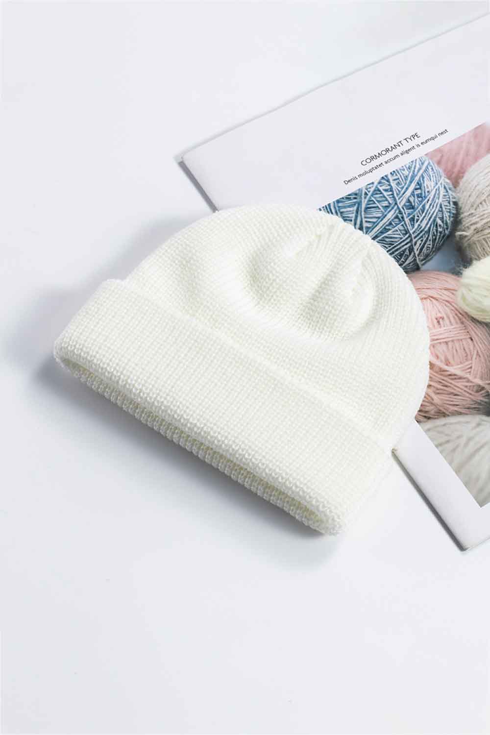 Cozy Rib-Knit Cuff Beanie BLUE ZONE PLANET