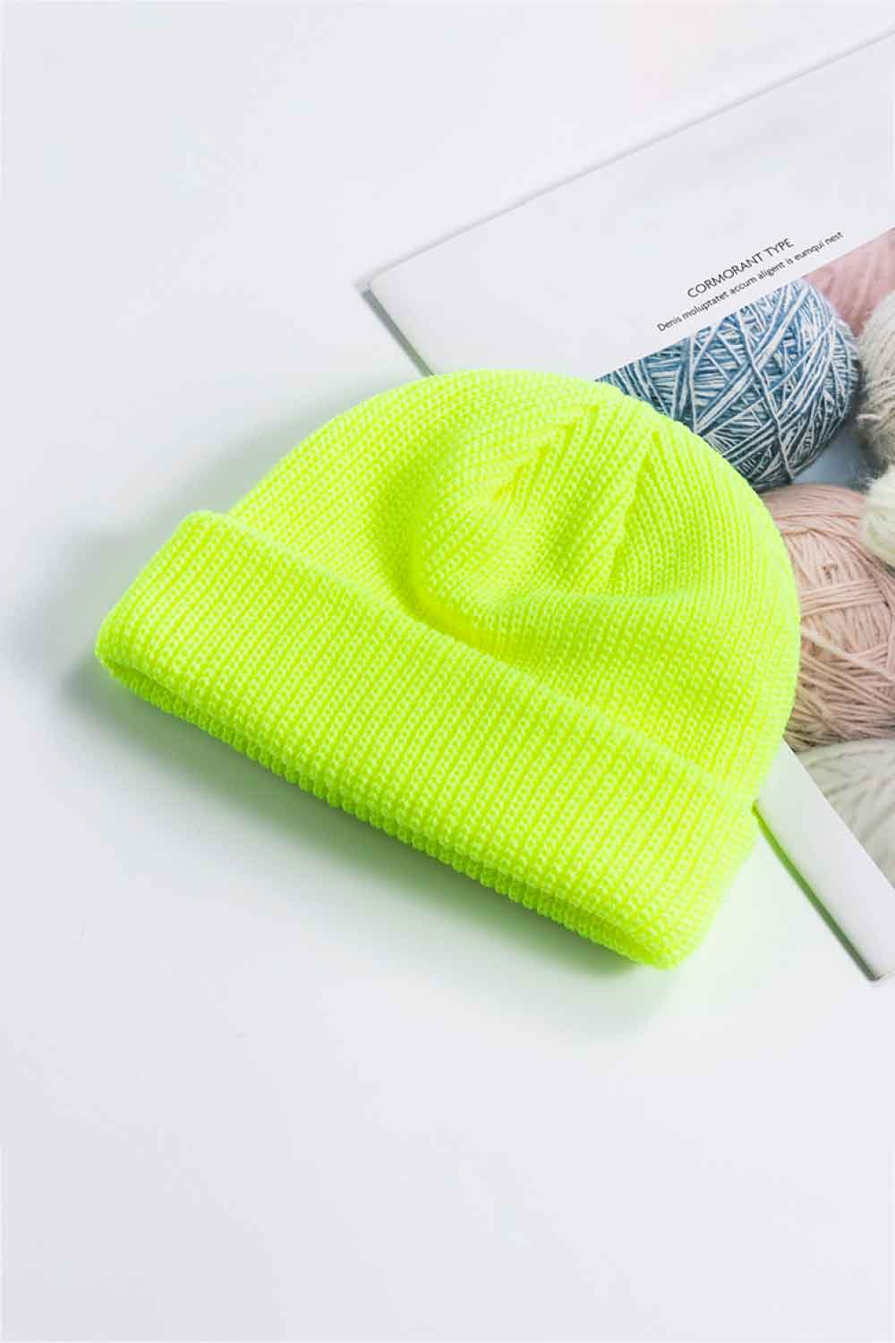 Cozy Rib-Knit Cuff Beanie BLUE ZONE PLANET