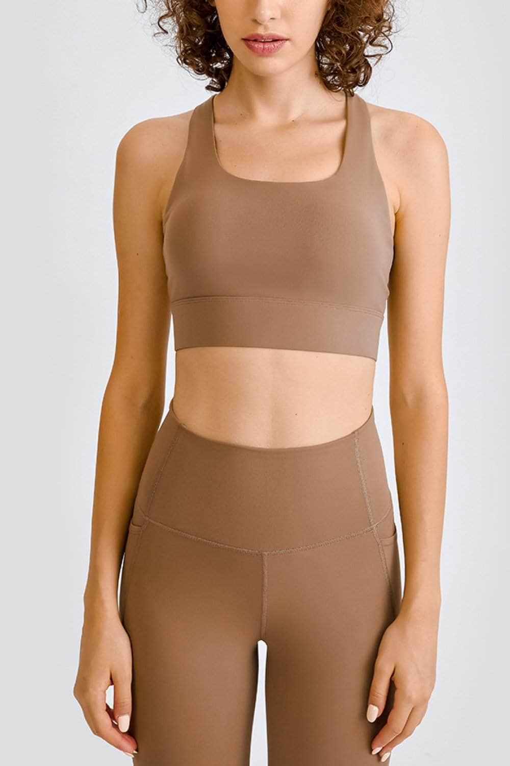 Cross Back Yoga Crop Top BLUE ZONE PLANET