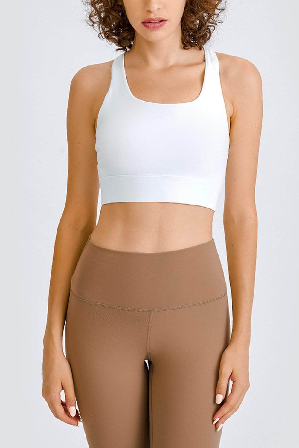 Cross Back Yoga Crop Top BLUE ZONE PLANET