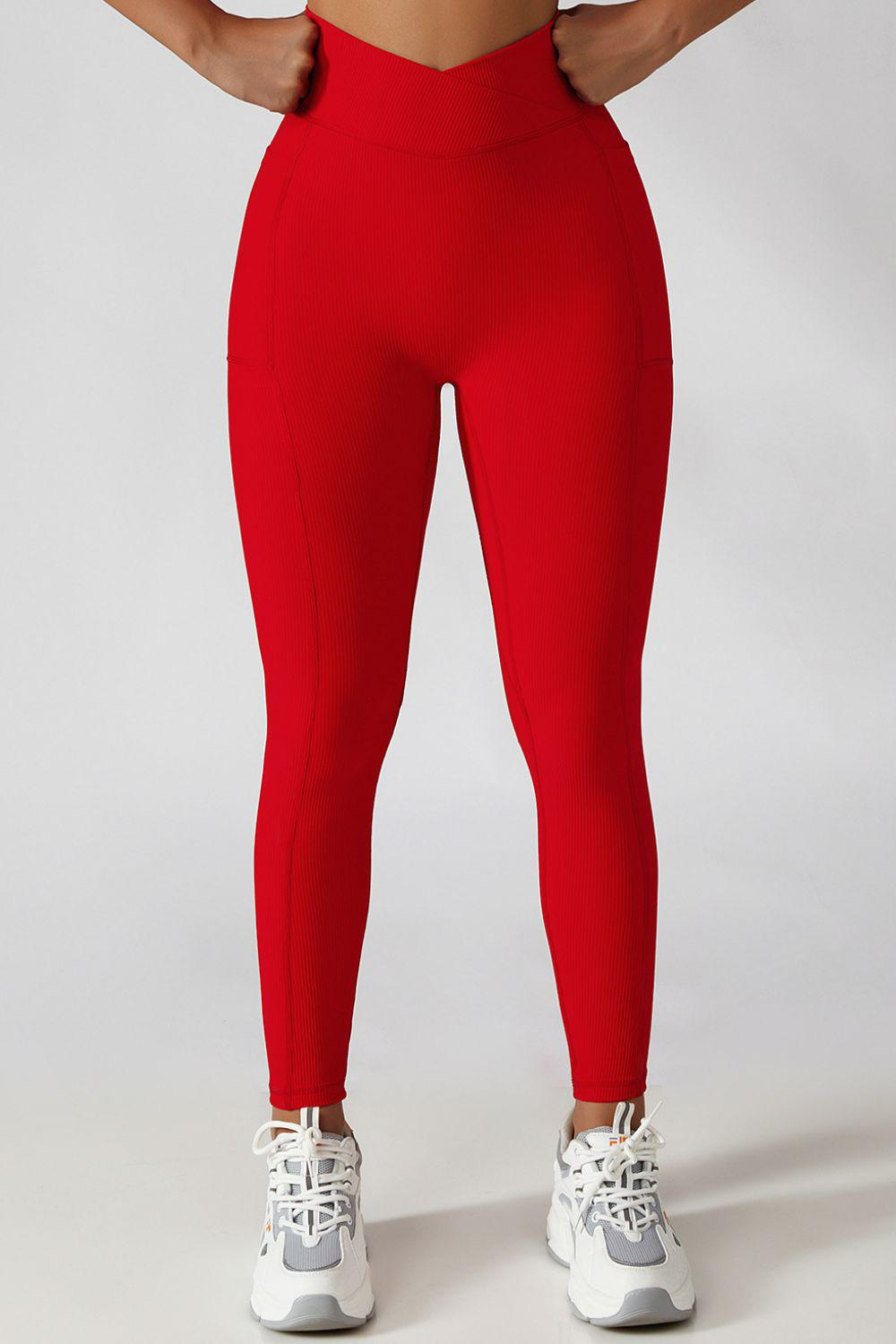 Crossover Waist Seamless Yoga Leggings BLUE ZONE PLANET