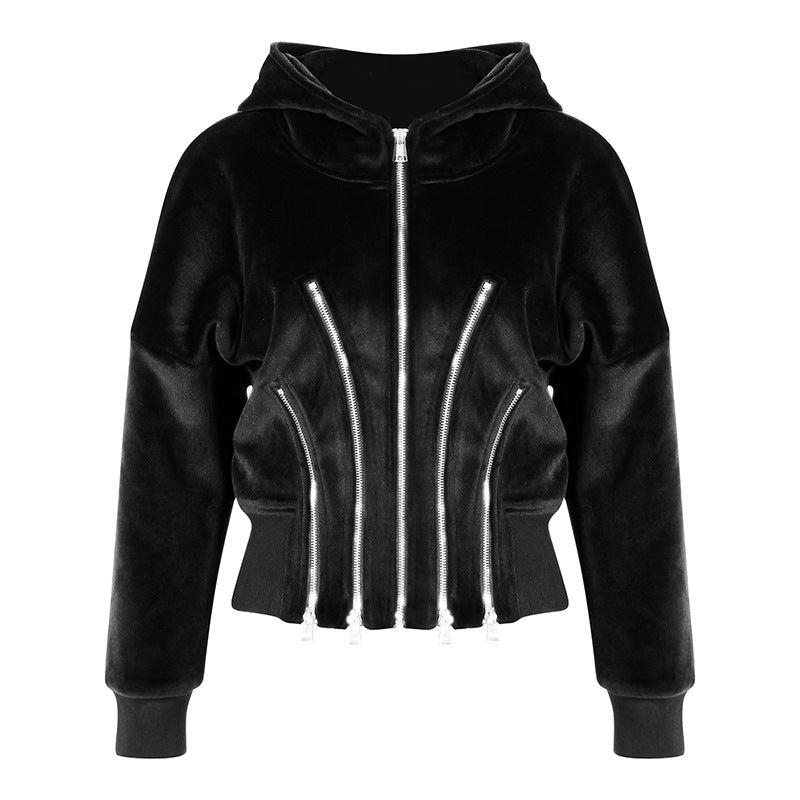 Dream Architect Gold Velvet Hooded Sweater iYoowe DropShipping