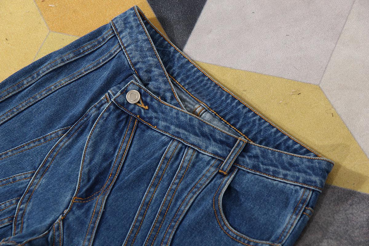 Dream Architect Niche Designer Asymmetric Slanted Waist Placket iYoowe DropShipping