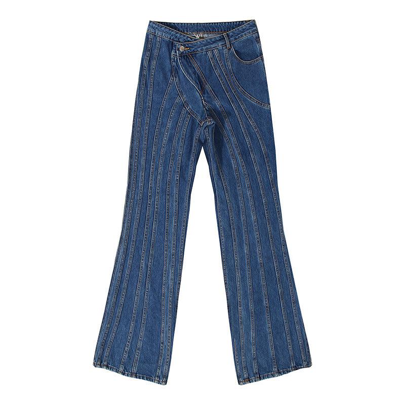 Dream Architect Niche Designer Asymmetric Slanted Waist Placket iYoowe DropShipping