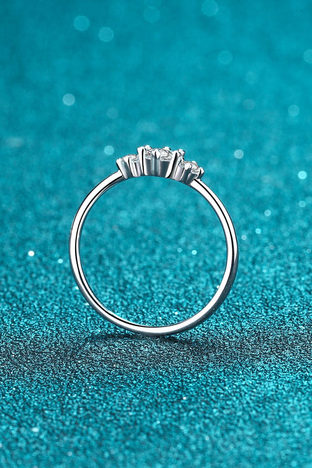 Dream Date Night Moissanite 925 Sterling Silver Ring BLUE ZONE PLANET