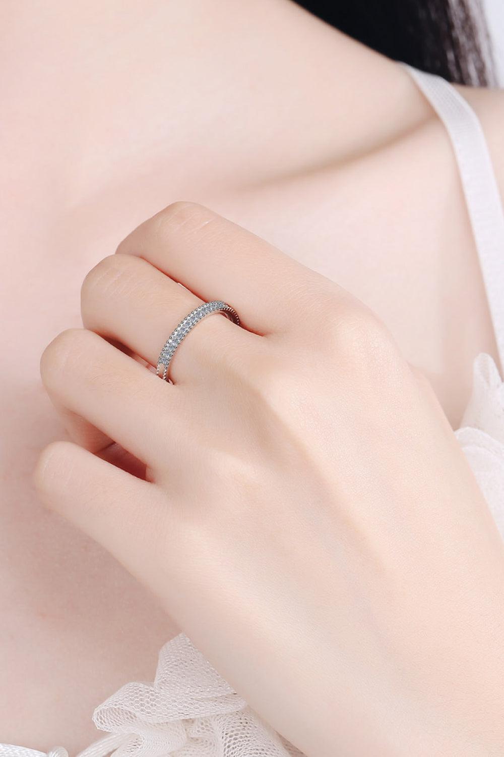 Drop Everything Now Moissanite Ring BLUE ZONE PLANET