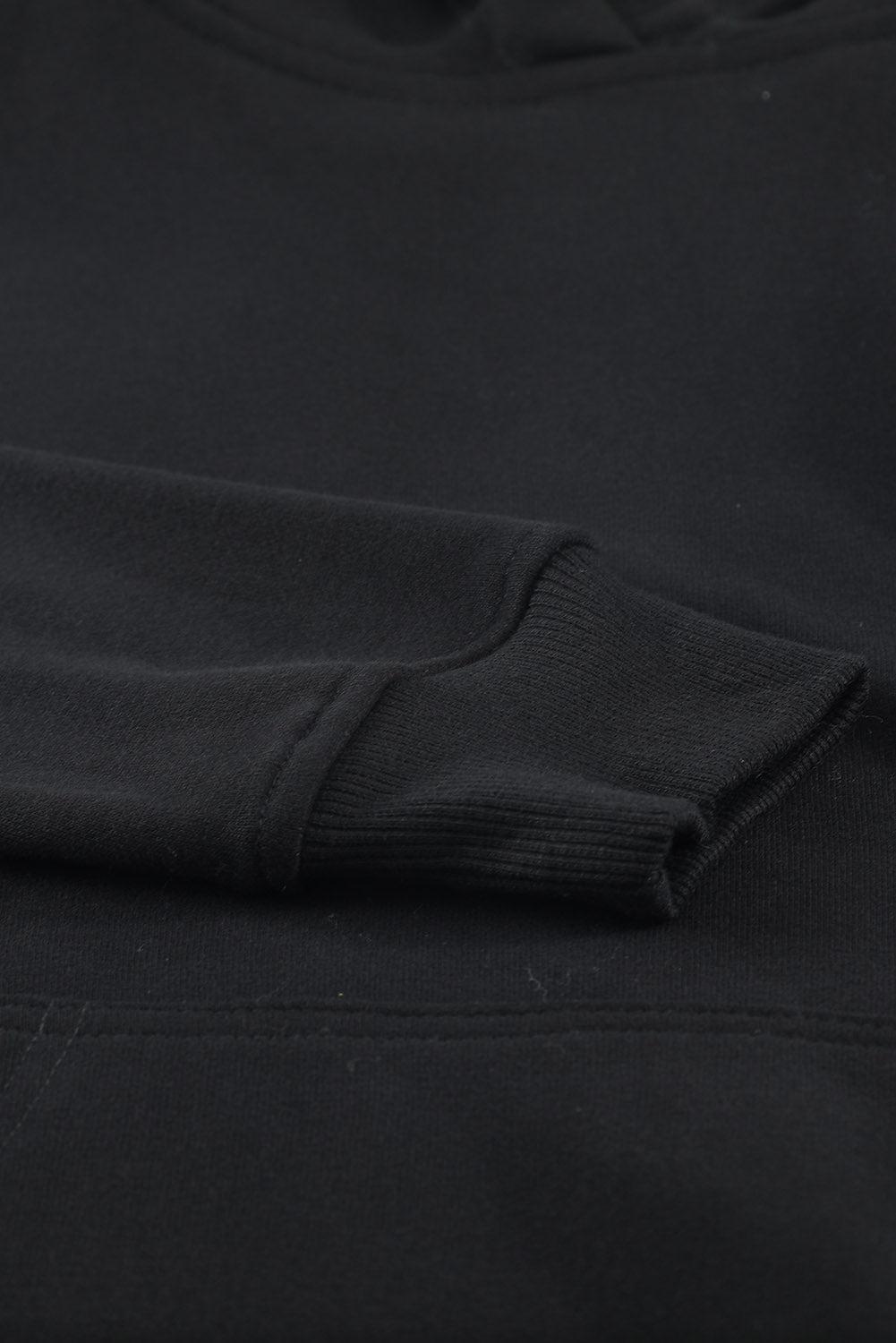 Dropped Shoulder Kangaroo Pocket Hoodie BLUE ZONE PLANET