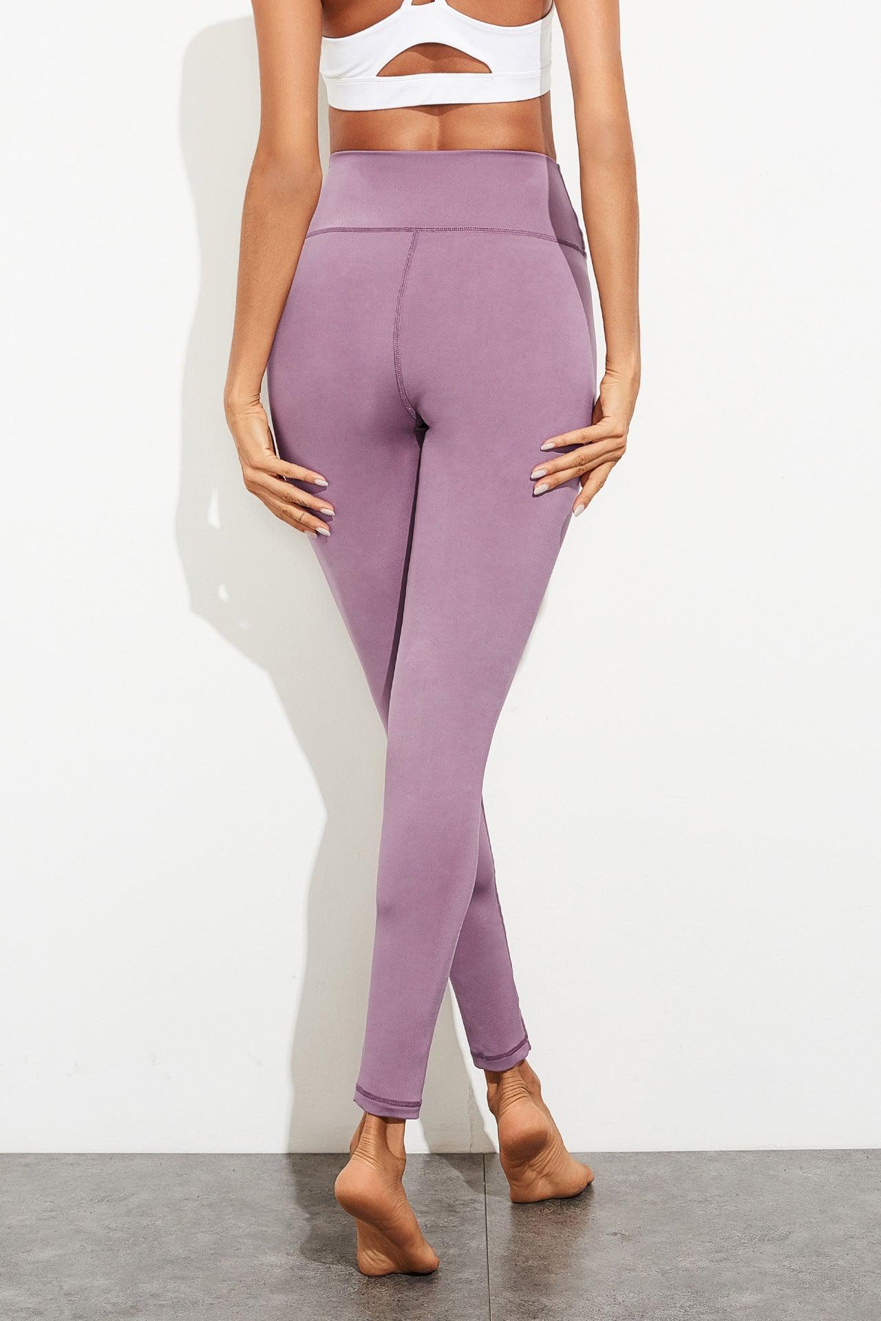Exposed Seam High Waist Yoga Leggings BLUE ZONE PLANET