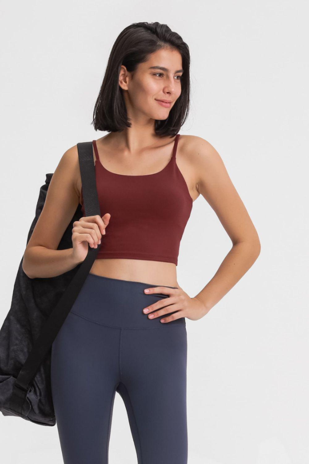 Feel Like Skin Scoop Neck Sports Cami BLUE ZONE PLANET
