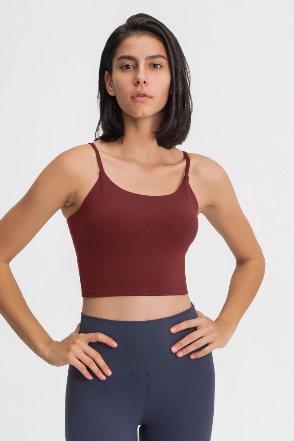 Feel Like Skin Scoop Neck Sports Cami BLUE ZONE PLANET