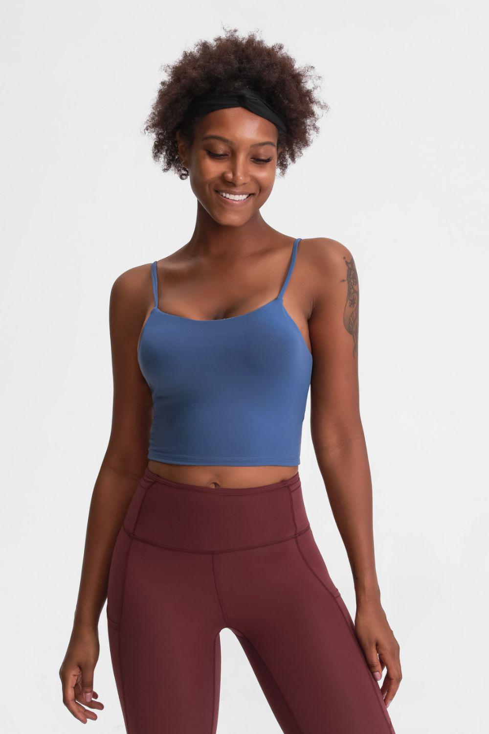 Feel Like Skin Scoop Neck Sports Cami BLUE ZONE PLANET