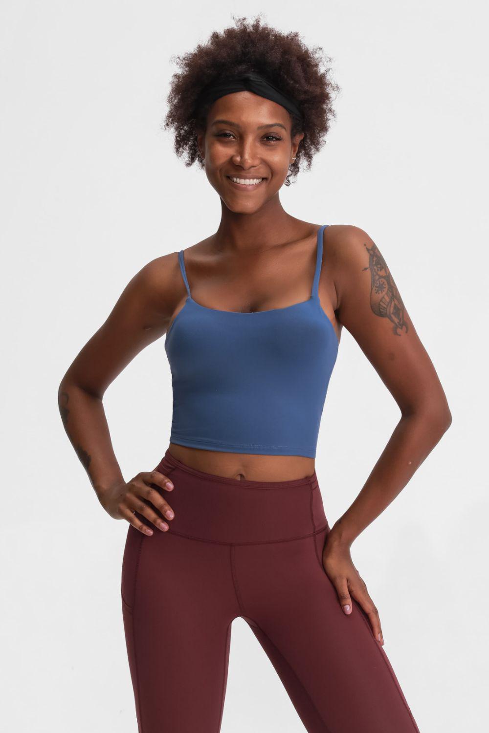 Feel Like Skin Scoop Neck Sports Cami BLUE ZONE PLANET
