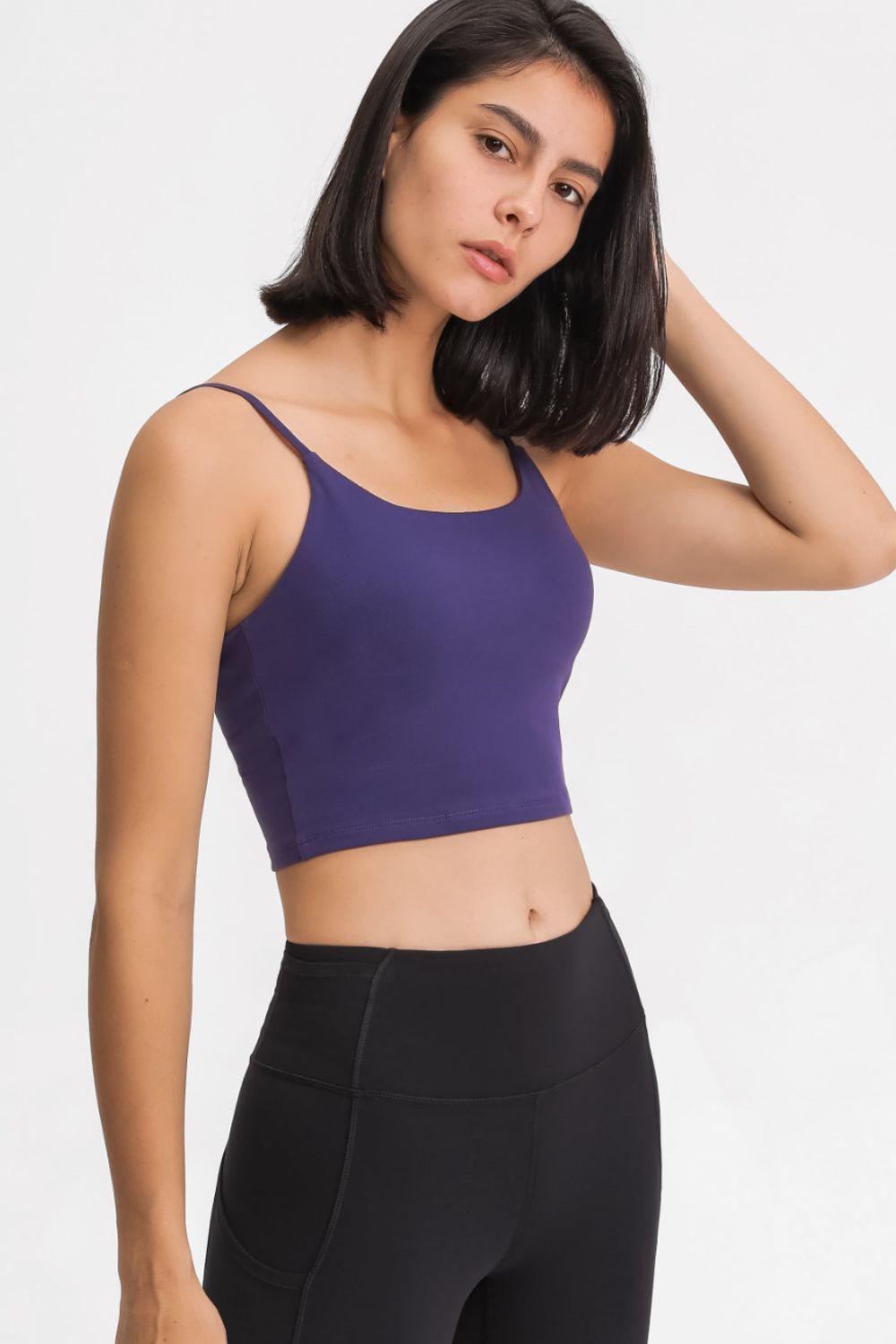 Feel Like Skin Scoop Neck Sports Cami BLUE ZONE PLANET
