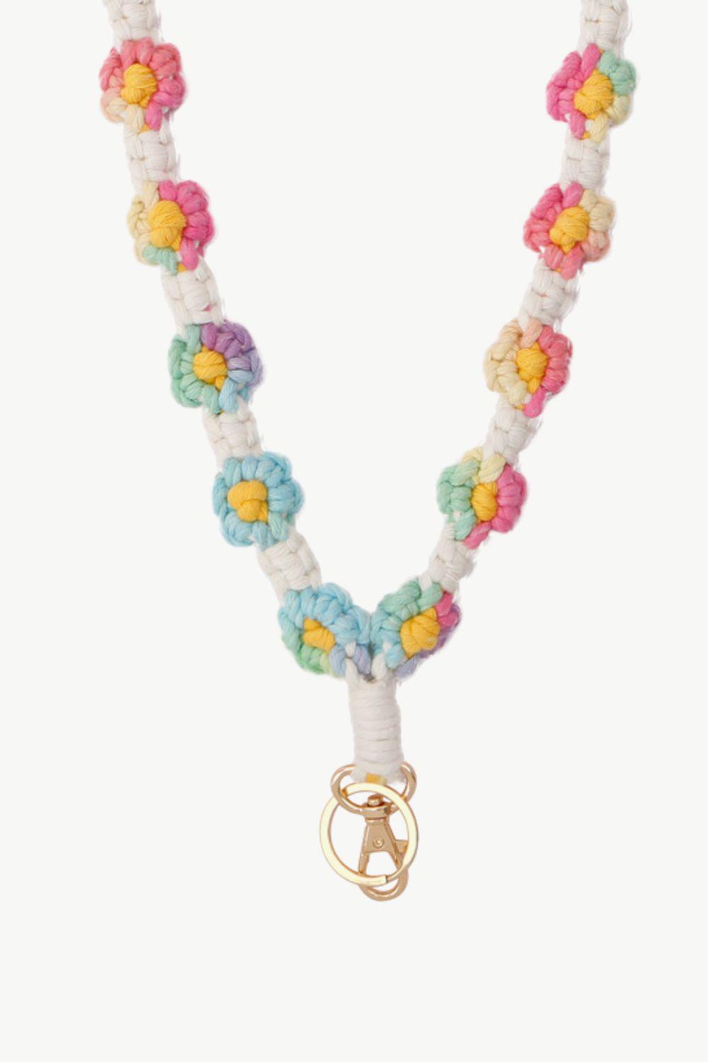 Floral Lanyard Key Chain BLUE ZONE PLANET