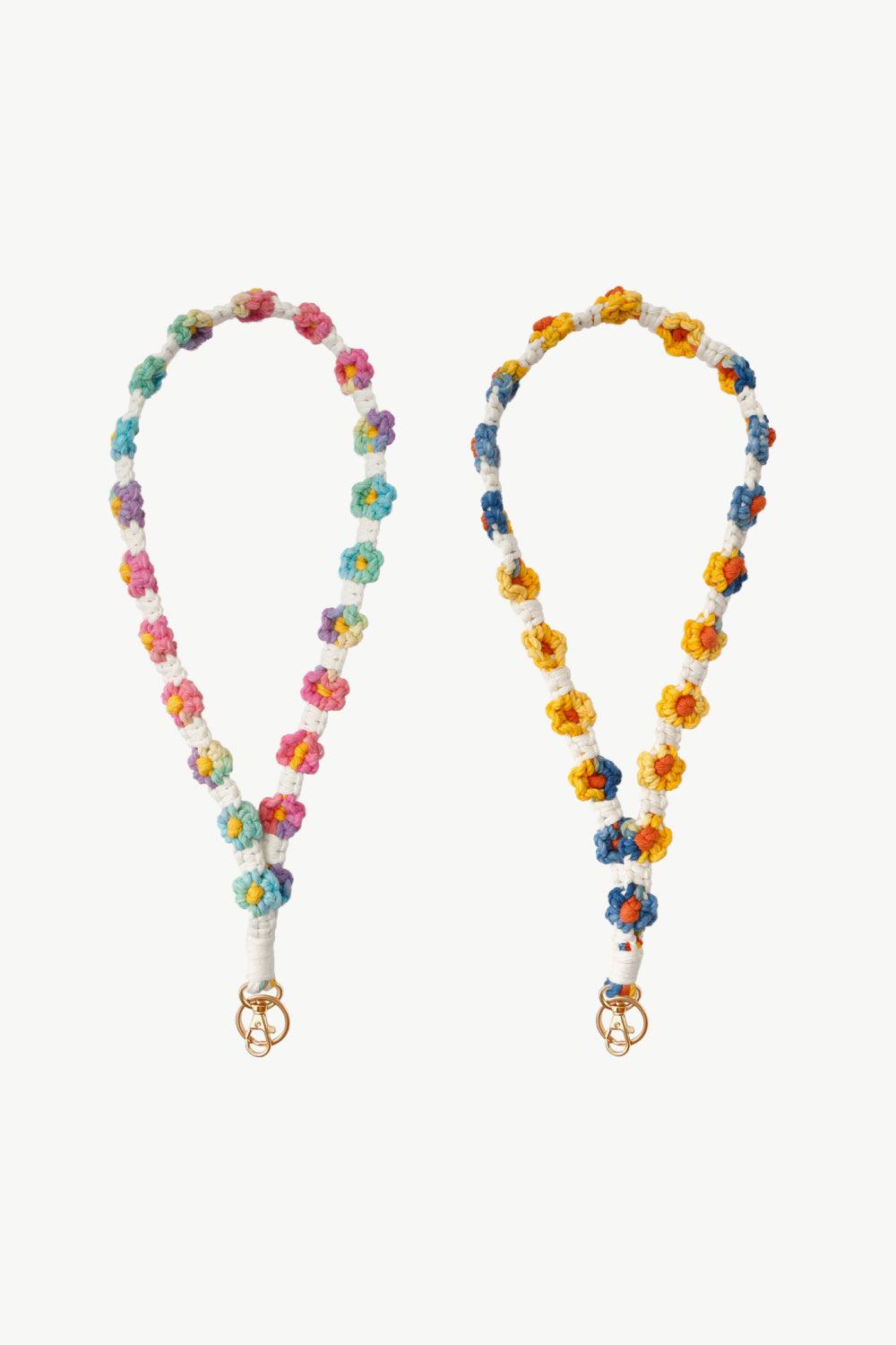 Floral Lanyard Key Chain BLUE ZONE PLANET