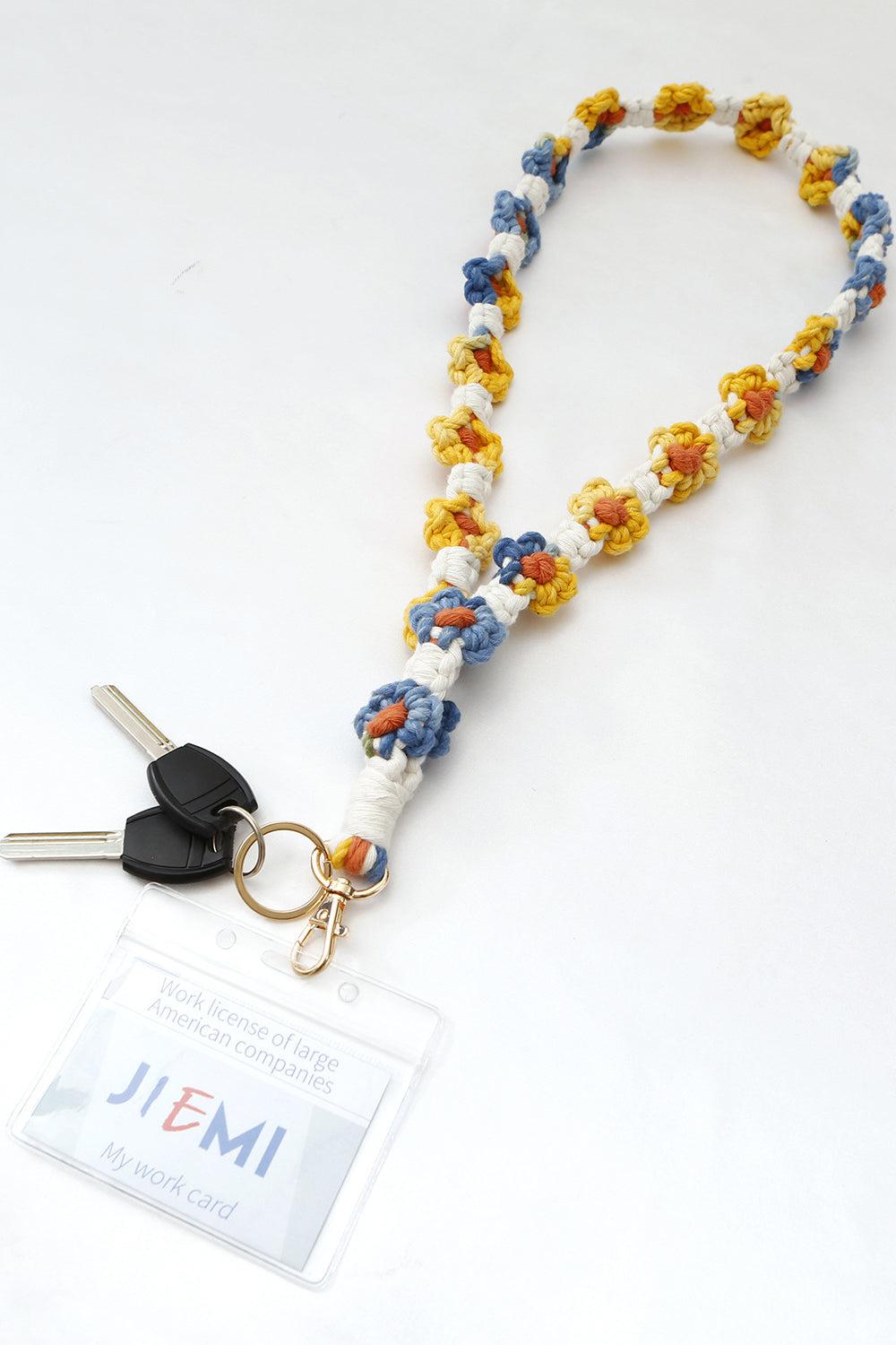 Floral Lanyard Key Chain BLUE ZONE PLANET