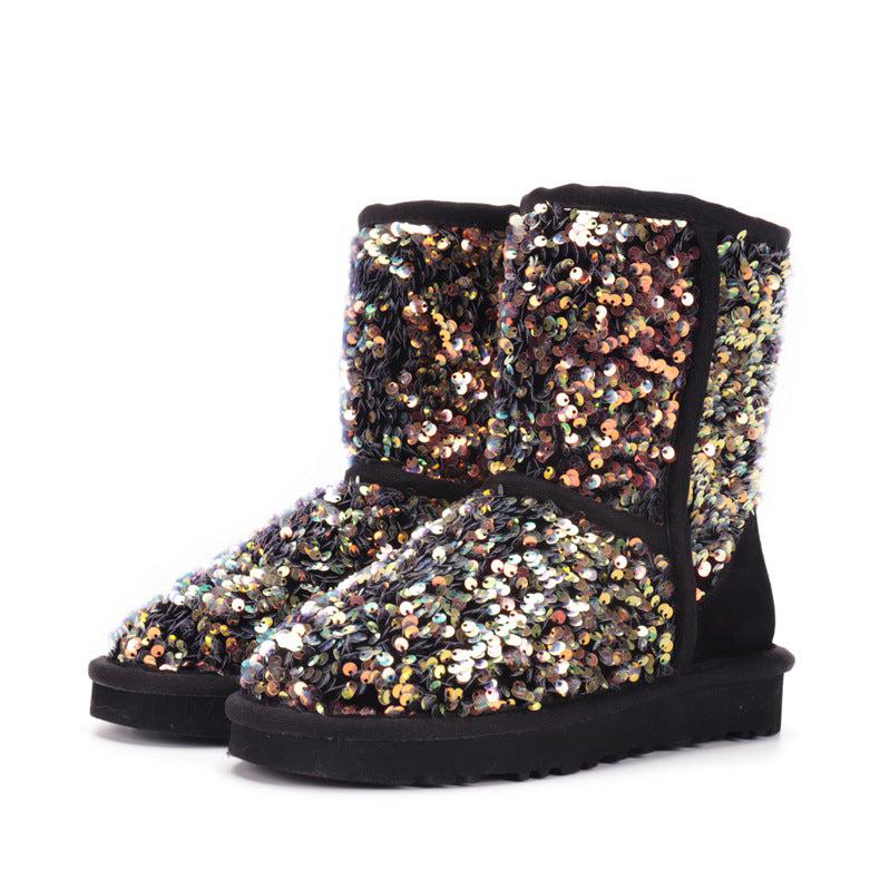 Forever Link Multicolored Sequin Snow Boots BLUE ZONE PLANET