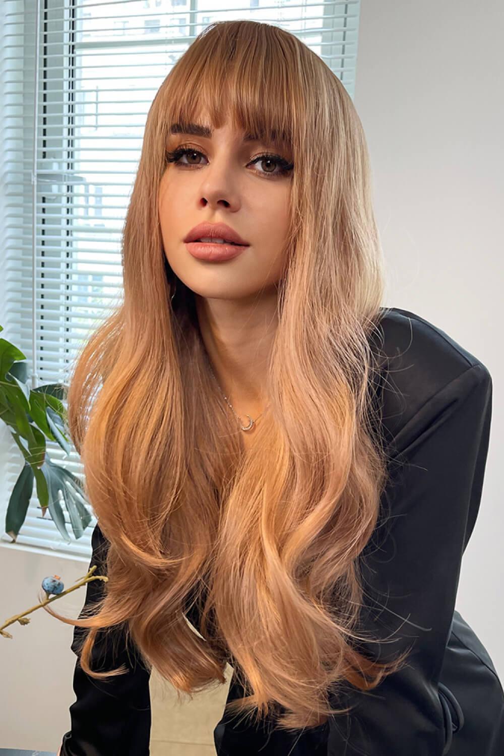 Full Machine Long Wave Synthetic Wigs 24'' BLUE ZONE PLANET