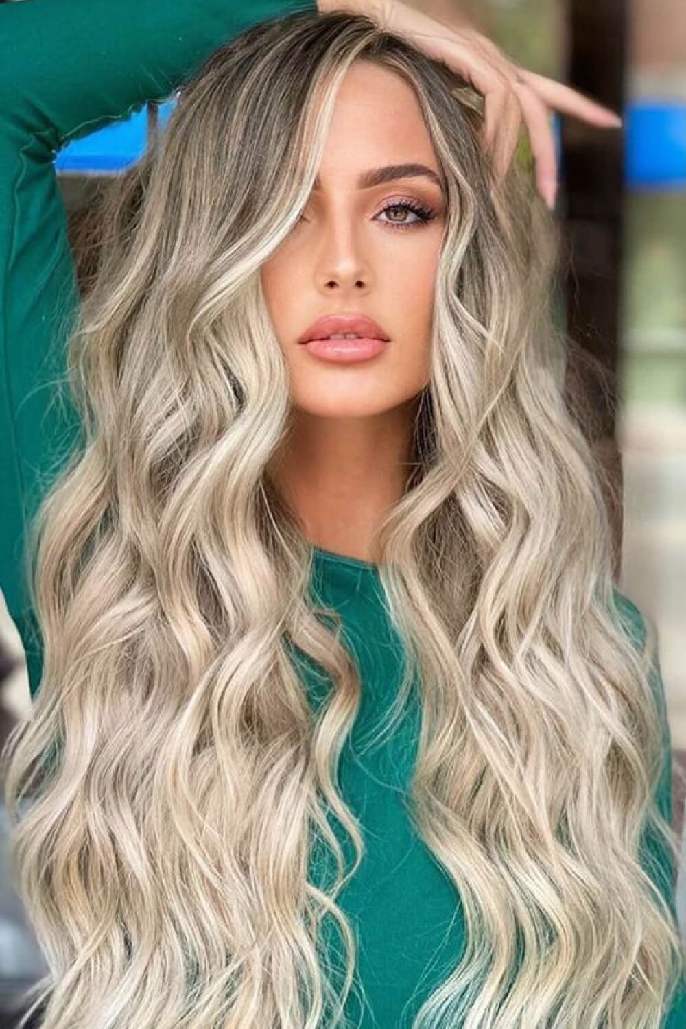 Full Machine Made Long Wave Wigs 26'' BLUE ZONE PLANET