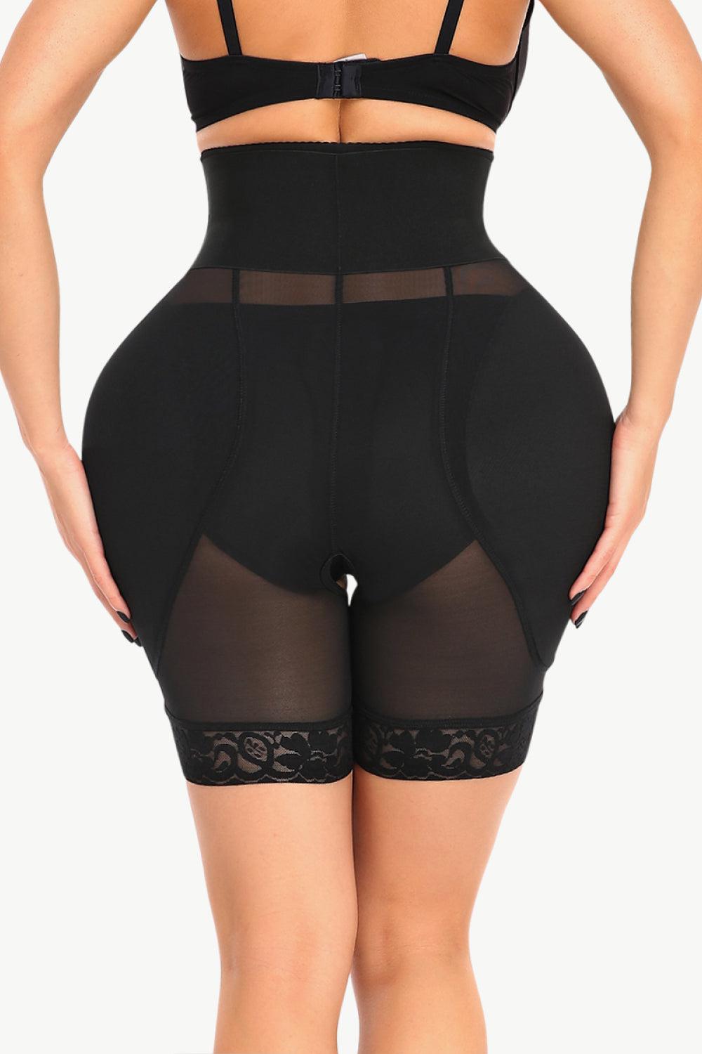 Full Size Breathable Lace Trim Shaping Shorts BLUE ZONE PLANET
